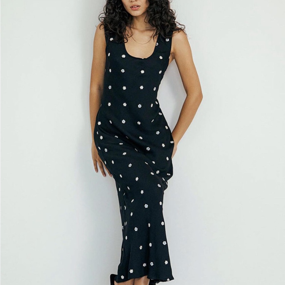 Ciao Lucia Diletta Dress Floral Embroidered Size Small